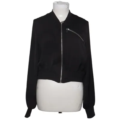 Bomber jacket (Black) from H&M Cotton, Elastane, Polyester