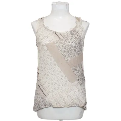 Top (Beige, Flerfarvet) fra Club Monaco Silke