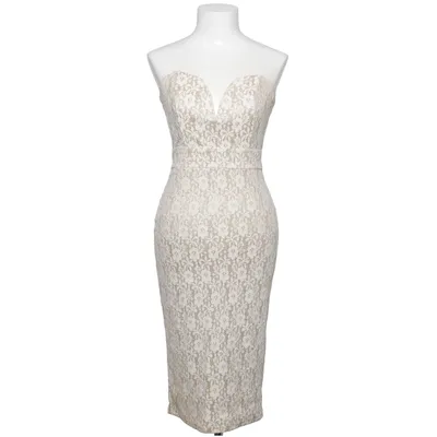 Cocktail dress (White, Gold) from TFNC London Elastane, Polyamide, Viscose