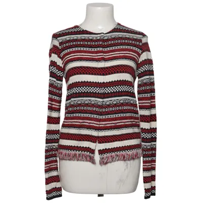 Cardigan (Red, Black, White, Multicolored) from King Kong Acrylic, Cotton, Metallic fiber
