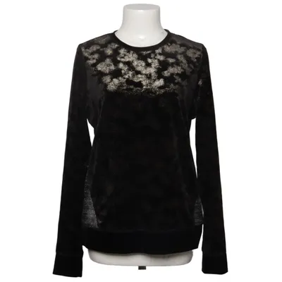 Sweatshirt (Black, Gold) from Elie Tahari Elastane, Metallic fiber, Polyamide, Polyester