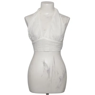 Halter neck top (White) from Melville Cotton