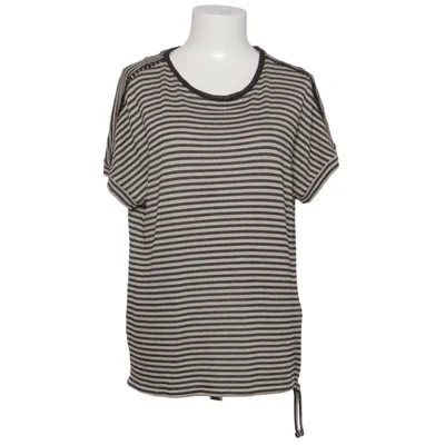 T-shirt (Beige, Black) from Le Comte Polyester, Viscose