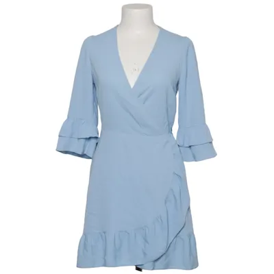 Slå-om-kjole (Blå) fra Miss Selfridge Petites Polyester