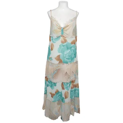 Maxi jurk (Blauw, Beige, Meerkleurig) van Elly Elastaan, Polyester