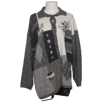 Cardigan (Grå, Hvid, Grøn) fra G Pisano Akryl, Angora, Uld