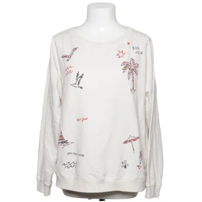 Sweatshirt (Hvid, Rød) fra Juvia Bomuld, Polyester
