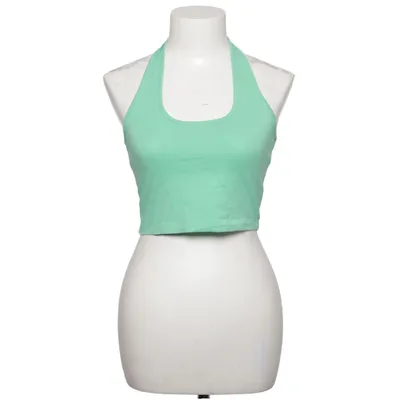 Halternecktopp (Grön) från Collusion Bomull, Elastan