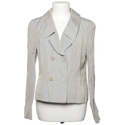 Jacket (Gray) from Singh Madan Metallic fiber, Polyester