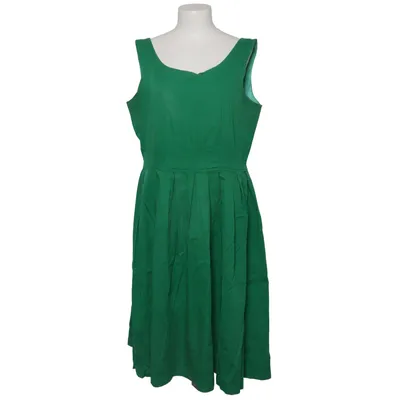 Klänning (Grön) från Lindy Bop Bomull, Elastan, Polyester