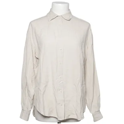 Skjorte (Beige) fra Stradivarius Bomuld, Linned, Viscose