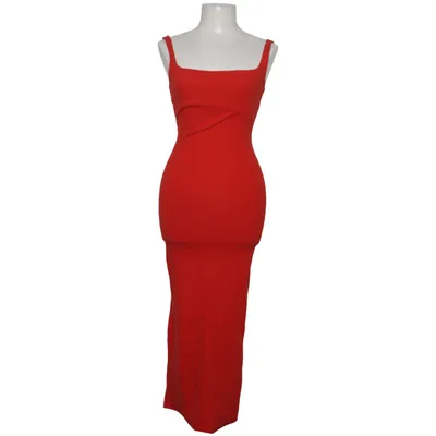 Maxikleid (Rot) von Bershka Baumwolle, Elasthan