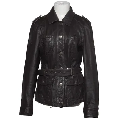 Leren jack (Zwart) van Street One Acetaat, Leer