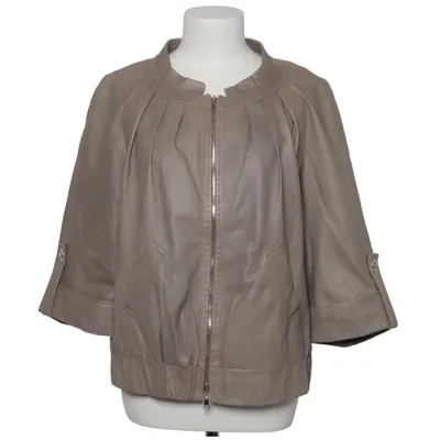 Leather jacket (Beige) from Mybc Leather, Viscose