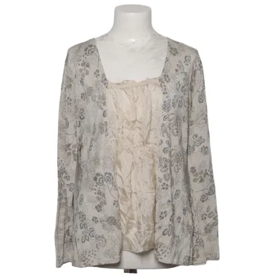 Bluse (Beige, Grau) von Taifun Collection Metallfaser, Seide