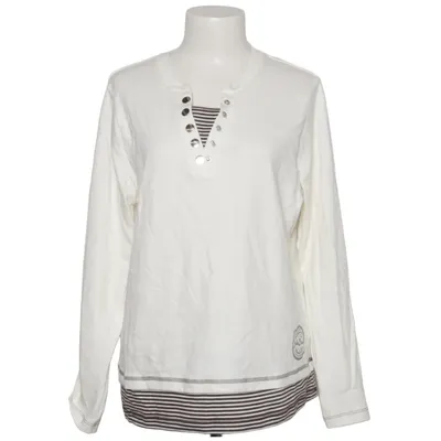 T-shirt manches longues (Blanc, Noir) de John Baner Coton