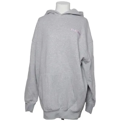 Huvtröja (Grå) från Playboy x Missguided Bomull, Polyester