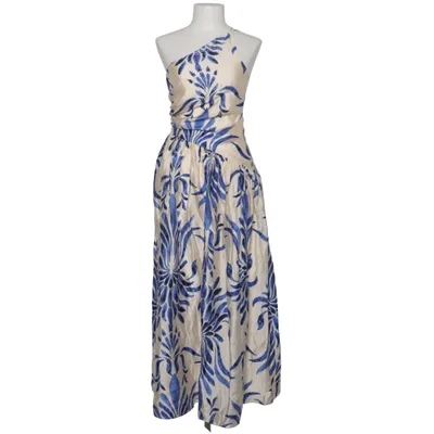 Maxi jurk (Wit, Blauw) van H&M Lyocell, Polyamide, Polyester