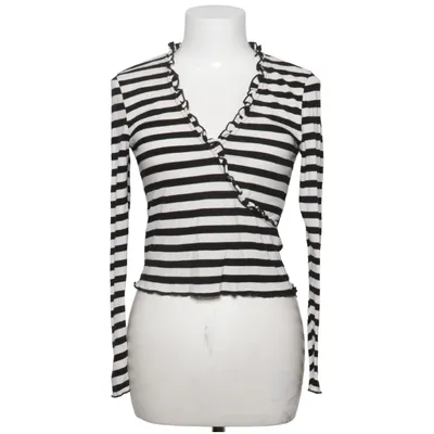 Crop top (Sort, Hvid) fra Mango Elastan, Økologisk bomuld, Genanvendt polyester, Viscose