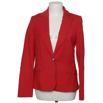 Blazer (Red) from Mango Basics Cotton, Elastane, Polyester, Viscose