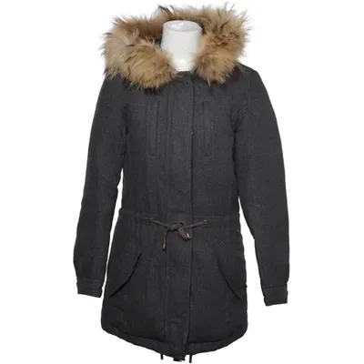 Vinterfrakke (Grå) fra IQ+ Berlin Dun, Fjer, Polyester, Viscose, Uld