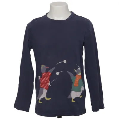 T-shirt à manches longues (Bleu, Multicolore) de Mini Boden Coton
