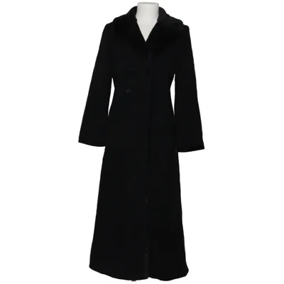 Coat (Black) from 123 Acetate, Angora, Wool