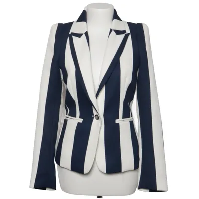 Blazer (Bleu, Blanc) de Attentif Polyester