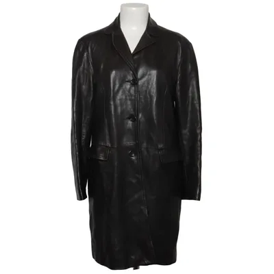 Læderfrakke (Sort) fra Gerard Darel Acetat, Læder