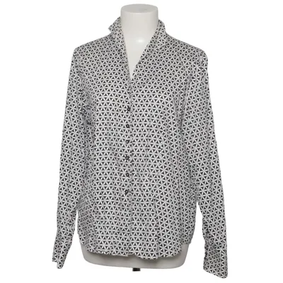 Bluse (Sort, Hvid) fra Eterna Bomuld
