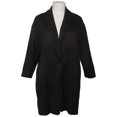 Coat (Black) from Monoprix Autre Ton Cotton, Elastane, Polyester