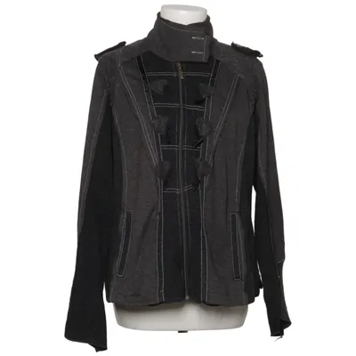 Jacket (Gray) from Tredy Cotton, Elastane, Polyester, Wool
