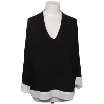 Bluse (Sort, Hvid) fra Blue Lemon Elastan, Modal