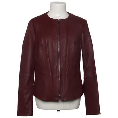 Läderjacka (Röd) från Hugo Boss Elastan, Skinn, Polyamid, Viskos