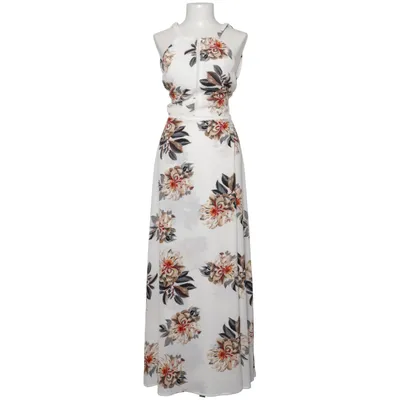 Maxi dress (White, Multicolored) from Simplee Polyester