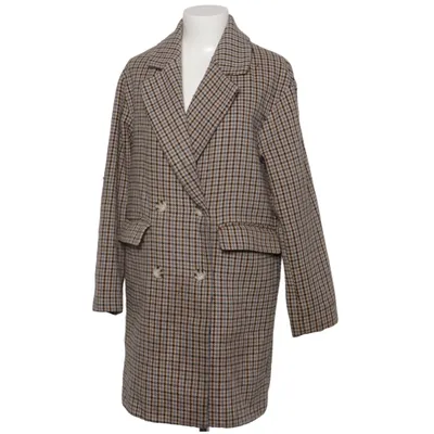 Trenchcoat (Beige, Blå, Flerfärgad) från Pull & Bear Akryl, Polyamid, Polyester, Ull