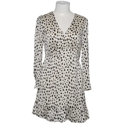 Dress (White, Black) from Mango Polyester