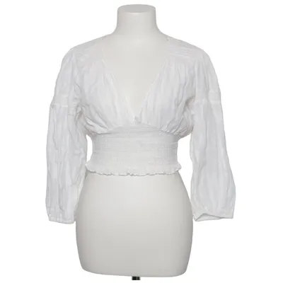 Wrap blouse (White) from Zara Cotton