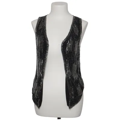 Gilet d'extérieur (Noir, Argent) de Rare Polyester, Viscose