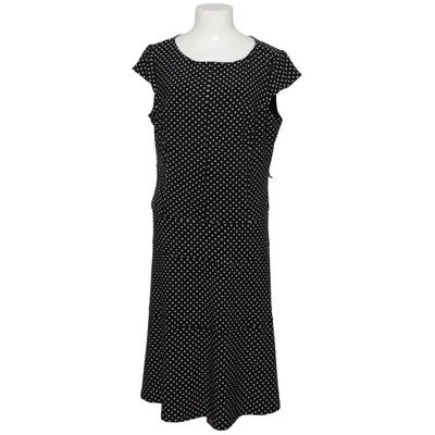 Långklänning (Svart, Vit) från Anne Klein Elastan, Polyester