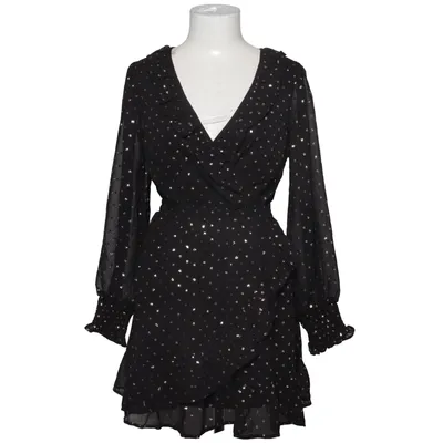 Omlottklänning (Svart, Guldfärgad) från Miss Selfridge Polyester