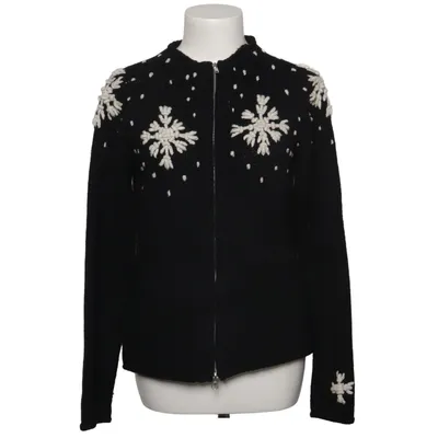 Cardigan (Black, White) from Luis Trenker Polyamide, Wool