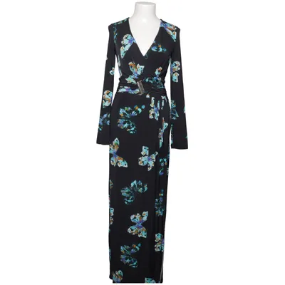 Maxikjole (Sort, Blå, Flerfarvet) fra Atos Lombardini Elastan, Polyester, Viscose