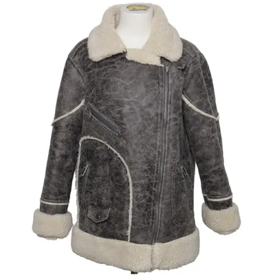 Shearling jacket (Gray) from Urbancode Polyester
