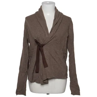 Omlottkofta (Grå, Brun) från Jacqueline Kashmir, Merinoull, Polyamid, Viskos