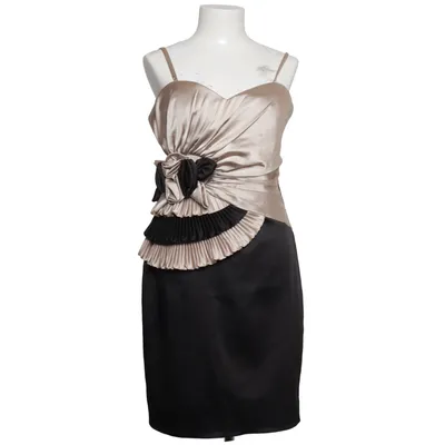 Cocktailjurk (Zwart, Beige) van Gülem Tekstil Elastaan, Polyester, Viscose