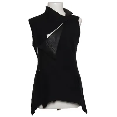 Bikervest (Sort) fra Oblique Creations Læder, Uld