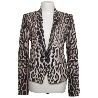 Blazer (Braun, Schwarz, Weiß) von Roberto Cavalli Elasthan, Polyamid, Polyester, Viskose