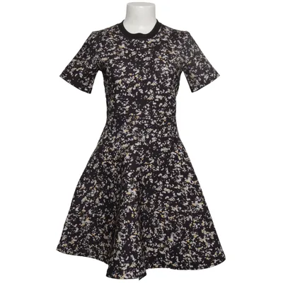 Kleid (Schwarz, Weiß, Gelb) von Alexander McQueen Elasthan, Polyester