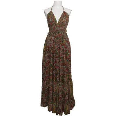 Halterneck dress (Yellow, Green, Multicolored) from Purple Queen Polyester
